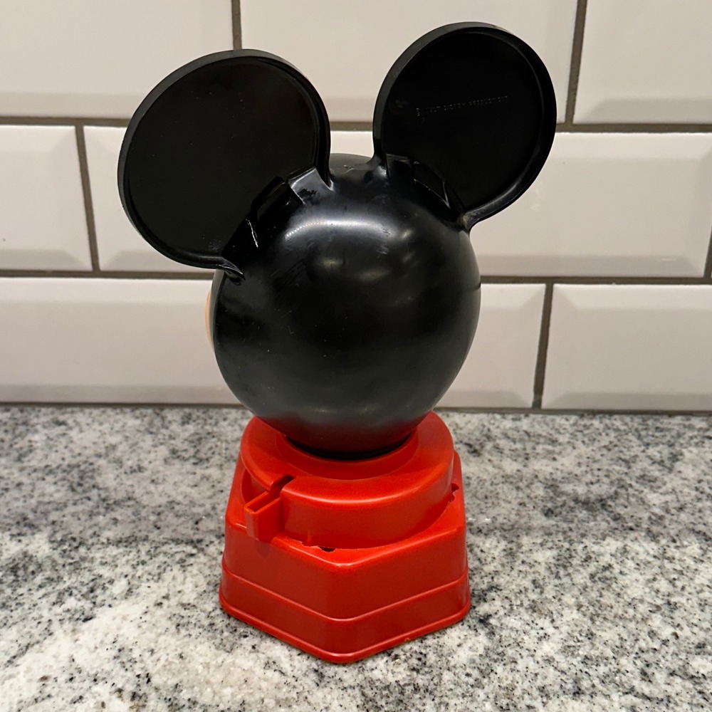 Disney Mickey Mouse Gumball Dispenser Red Vintage Walt Disney Prod Retro - Picture 6 of 10